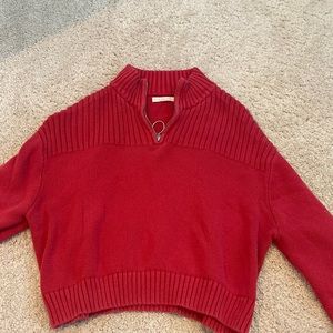 PacSun Red Cropped Sweater. Size small.